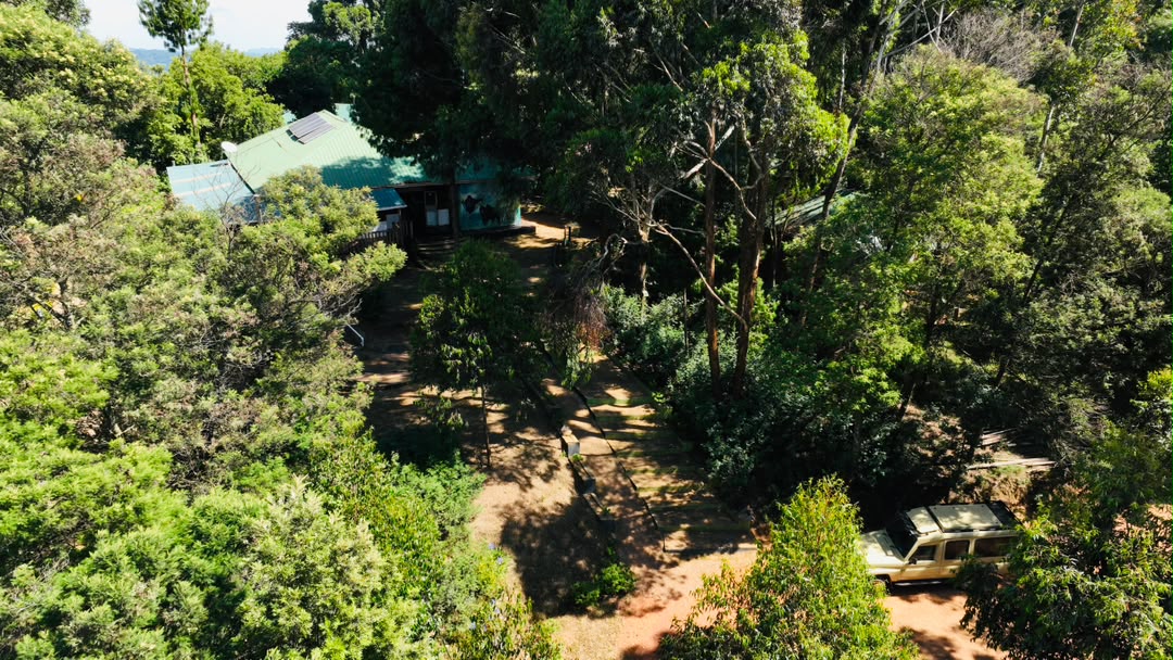 Aerial view of Trekkers Tavern Cottages